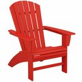 Polywood Nautical Sunset Red Curveback Adirondack Chair 633AD610SR